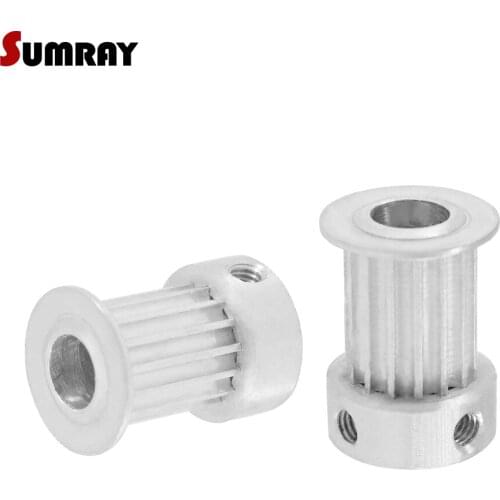SUMRAY 3M 14T Timing Pulley 4/5/6/6.35/8mm Inner Bore Synchronous Wheel Pulley 16mm Belt Width CNC Belt Pulley 2pcs