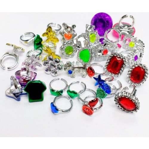 1000pcs Girls Mix-O silver color Rings Toys Gift Pinata Fillers Favors Birthday Party Favours present giveaways gadget wedding