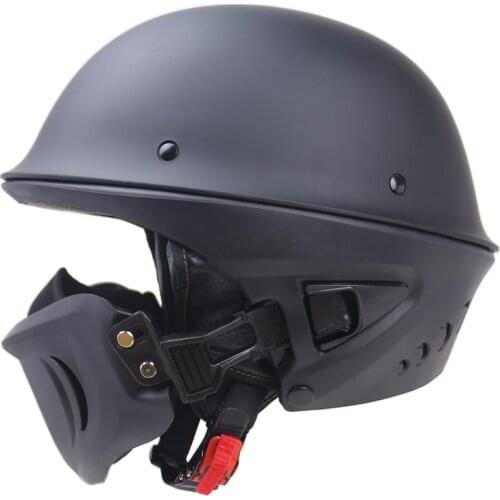 2021 Rogue Helmet DOT Certified Heavy Motorcycle Helmet For Harley Retro Removable Face Mask Multifunctional