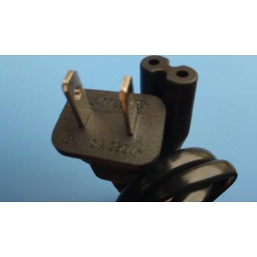 5 pcs US 2-Prong Two Prongs Port AC Power Cord Cable Connector for PS2 PS3 Slim New