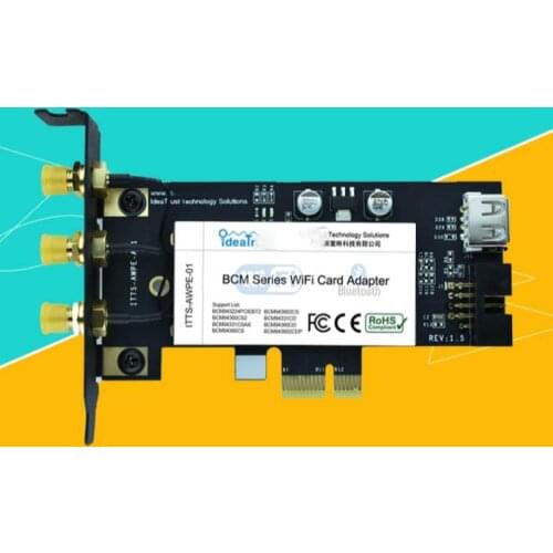 BCM943602CS BCM94360CSAX 2.4&5G 3 Antenna 1300Mbps BT4.0 WiFi Wireless Network Card for desktop Mac OS hackintosh PK BCM94360CD