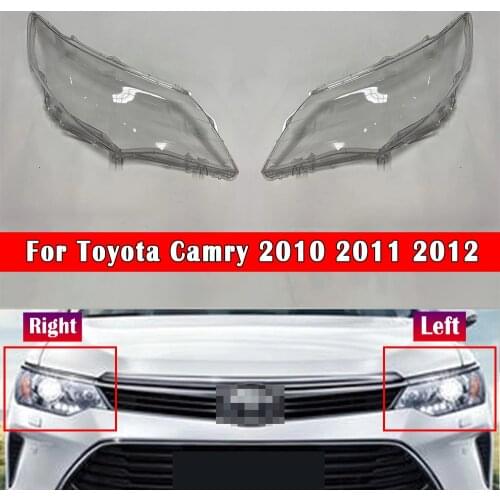 Auto Head Lamp Light Case For Toyota Camry 2010 2011 2012 Front Headlight Lens Cover Lampshade Glass Lampcover Caps Headlamp