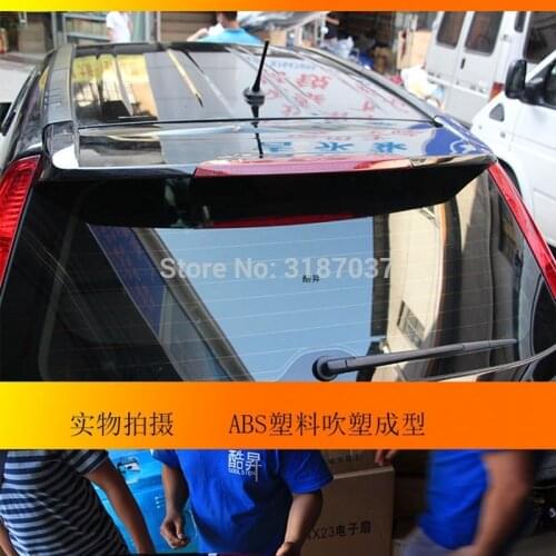 For Honda CRV CR-V 2007-2011 ABS Plastic Unpainted Color Rear Roof Spoiler Wing Trunk Lip Boot Cover Car Styling