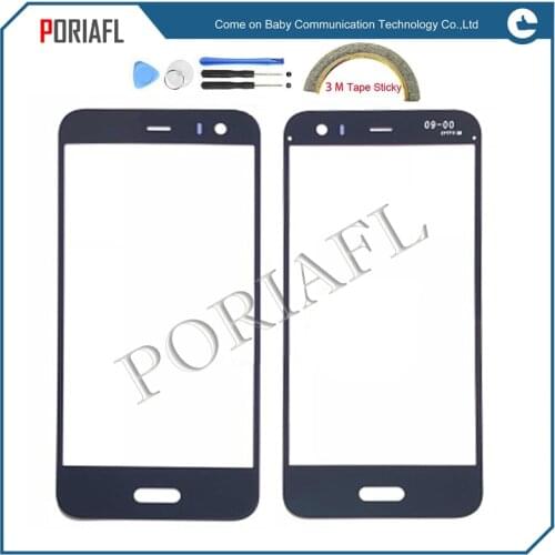 For HTC U11 LCD Front Outer Glass Lens Repair Touch Screen Outer Glass For HTC U-3w U-1w U11 Glass lens