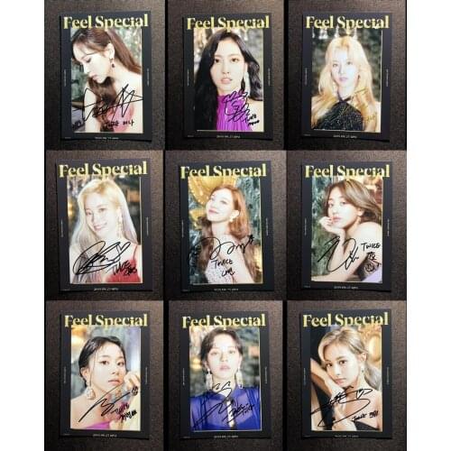 Signed TWICE autographed Feel Special group photo 5*7 K-POP 092019N01