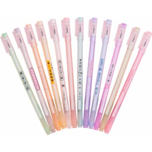 2Pcs Cartoon Jelly Twelve Constellation Gel Pen 0.5mm DIY Kawaii Office Stationery and School Supplies Smooth Writing