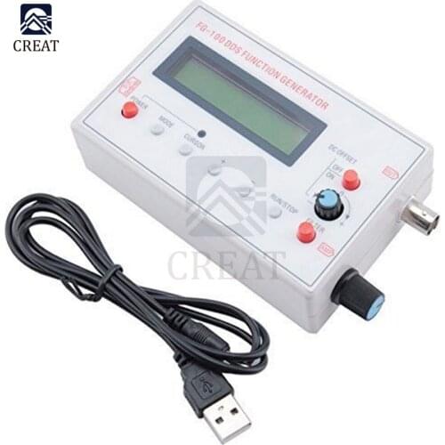 1602 LCD Display 1HZ-500KHZ DDS Functional Signal Generator Sine Triangle Square Frequency Sawtooth Wave Waveform