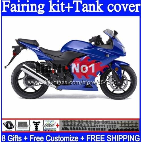 Kit For KAWASAKI EX250 ZX250 R 2008 2009 2010 2011 2012 94MC.91 EX250R ZX EX 250 250R ZX250R 08 09 10 11 12 Fairing Stock blue