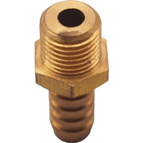 Brass Hose Fitting, Adapter, Metric M14x1.5 Male To Bard Hose ID 7/16" 11mm Adapter