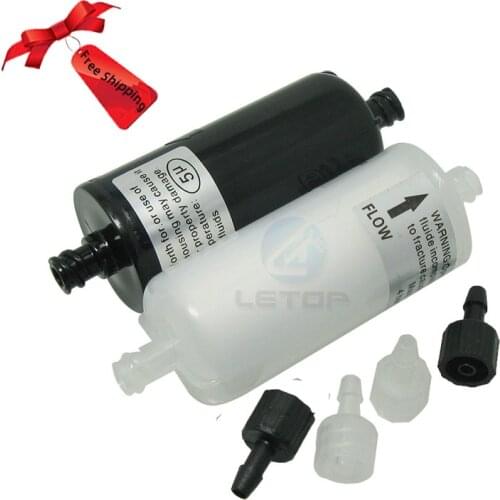 LETOP Free Shipping 10pcs DGI Myjet Zhongye Liyu Galaxy Allwin Infiniti Phaeton Inkjet Printer Short Solvent Ink Filter