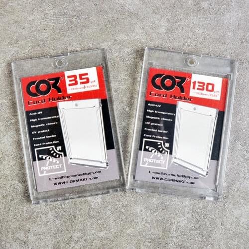 35pt Magnetic Baseball Card Sleeves (5 Count) Protectors Holder Cases for Trading Sports Cards