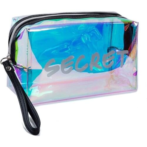 Fashion Women Cosmetic Bag Transparent Jelly Bag PVC Clutch Phone Bag Lady Makeup Bag for Brush Mini Cute Clutch Bag Waterproof