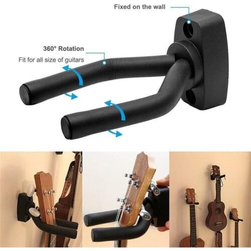 VIP - Wall Mount Guitar Hanger Hook Non-slip Holder Stand for Acoustic Guitar Ukulele Violin Bass Guitar Instrument Accessories