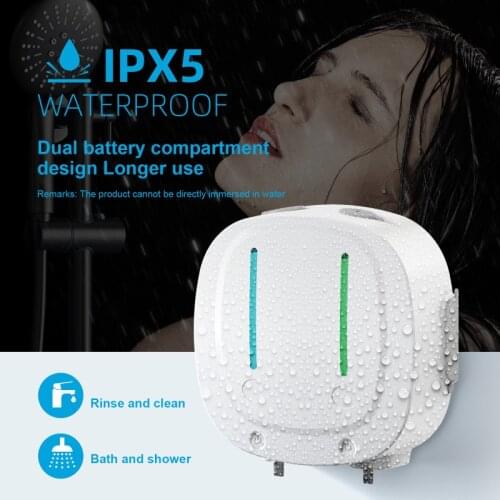 2-Chamber Wall-mounted Soap Dispenser Touchless Infrared Automatic Shampoo Shower Gel Dispens Induction Visualization Smart Home