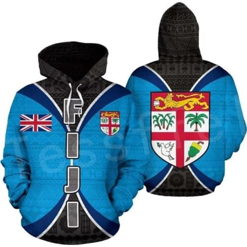 Tessffel Newest Country FIJI Flag NewFashion Pullover Long sleeve Funny Casual Tracksuit Unisex 3DPrint Zipper/Hoodies/Jacket A1