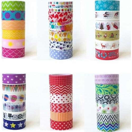 6PCS/set Christmas Cartoon Hand Account Masking Tape DIY Scrapbooking Notebook Decoration Sticker Label