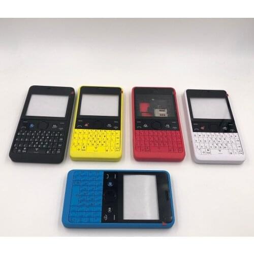 RTBESTOYZ 10Pcs/Lot Good quality New Full Complete Mobile Phone Housing Cover Case+English Keypad For Nokia 210