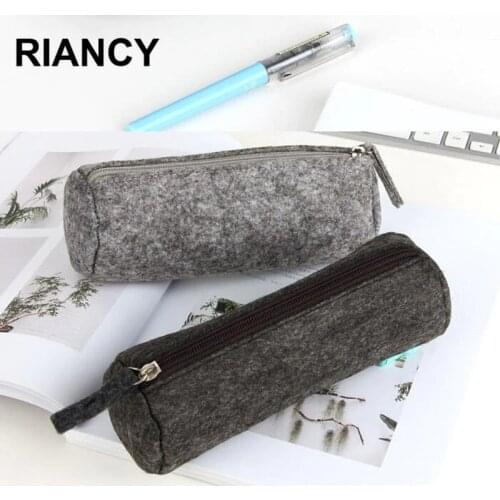School Pencil Case Of Felt Pencil Bag Etui A Crayons Cuir Pencil Pouch Tasche Pen Case School Bag Plumier Scolaire Пенал 04