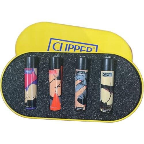 Grinding Wheel Original Clipper Gasoline Lighter Nylon Torch Free Fire Pocket Refillable Gas Lighter Use For Collection And Gift