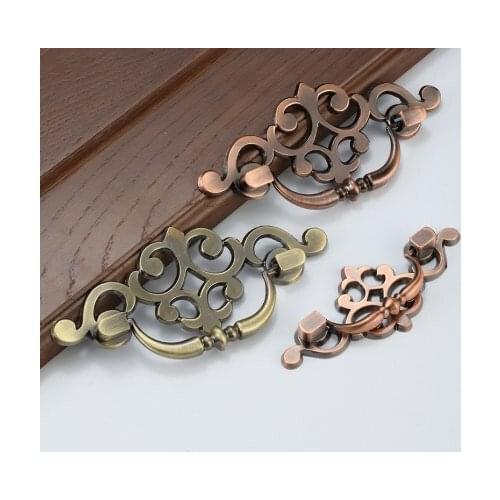 2.5'' Dresser Pull Drawer Pulls Handles Antique Bronze Black Rustic Kitchen Cabinet Handle Vintage Decorative Hardware 64mm