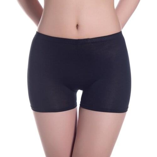 Women Soft Cotton Seamless Safety Short Pants Hot Sale Summer Under Skirt Shorts Modal Ice Silk Breathable Short Tights Safety p