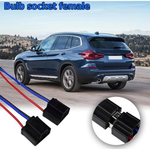 1Pair 9003 H4 12-24V Car Auto Bulb Socket Female Adapter Connector for Universal Bulb Socket Headlight Fog Lamp Light Accessory