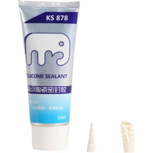 1 PC 120ml Silicone Ceramic Sealant Tile Seam Refilling Installation Glues Sealer Toilet Repair Glue Bathtub Liquid G5B8