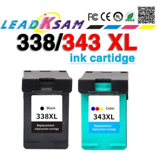 338XL343XL Ink Cartridge Replacement for HP 338 343 for hp338 for hp343 Deskjet 5740 6520 6540 6840 8150