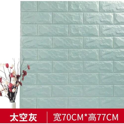 3D Brick Wall Stickers DIY Self Foam Waterproof Decor Wall Covering Wallpaper For TV Background Kids Living Room