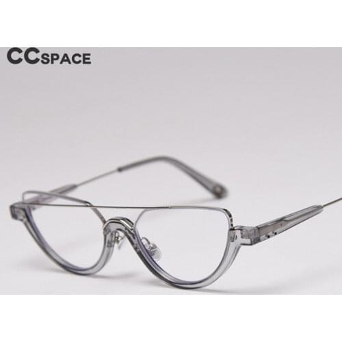 47396 Half-frame Cat Eye Ultralight Glasses Frames Personality Men Women Optical Fashion Computer Glasses
