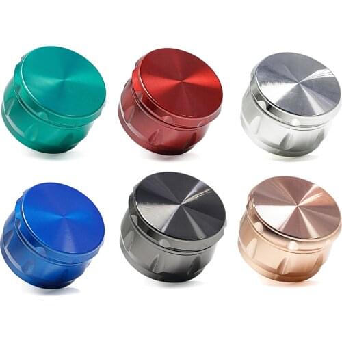 60MM 4-layer Drum-type Smoke Spice Mill Tobacco Grinder Cigarette Grinders Smoking Chicha Shisha Pipe Accessories Wholesale 2020