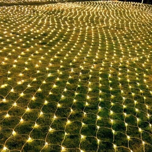 8x10M 2600 LED Net Mesh Fairy String Light Christmas Curtain Fairy Light Garland For Wedding Party Holiday Background Decor