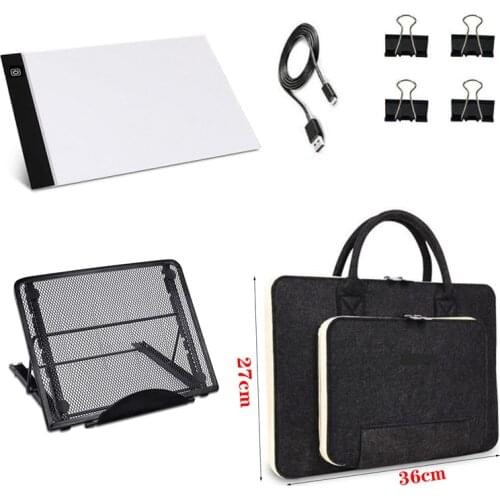 5D Diamond Painting Accessories A4 Led Light Tabelt Pad With Holder Canvas HandBag Easy to Carry Diy Embroidery Mosaic Tools