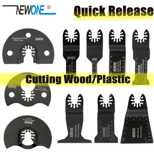 NEWONE Quick Release Wood Cutter Quick Change Oscillating Multi Tool Saw Blade for Renovator Power Tool Black Decker Dewalt