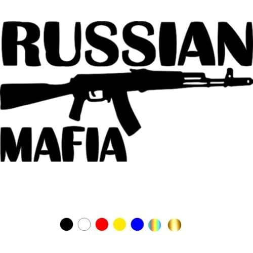 CS-052#12*22cm RUSSIAN MAFIA funny car sticker and decal vinyl auto car stickers white/black for bumper