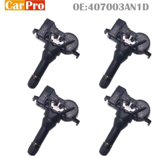 4 Pieces Tire Pressure Sensor TPMS 407003AN1D 40700-3AN1D for Nissan Leaf Sentra 315MHz