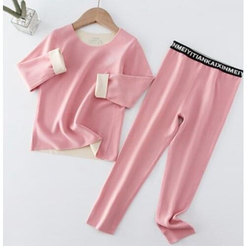 Children Pajamas Baby Clothing Set Kids Thermal Underwear Sleepwear Autumn Winter Boys Girls Cartoon Pyjamas Teens Pijamas Set