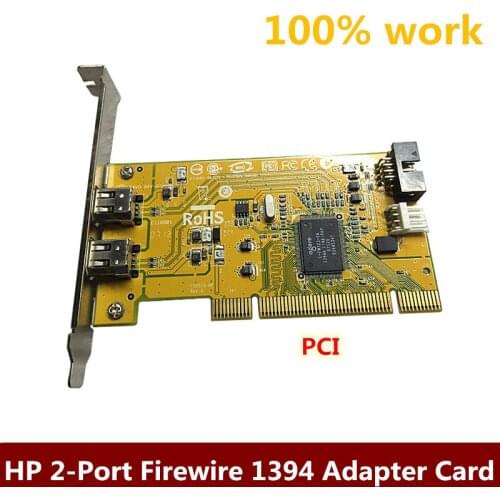 For HP Dual Port Firewire IEEE-1394 Video Capture Card Model AFW-2100 HP 1394 PCI Card 441448-001 354614-006