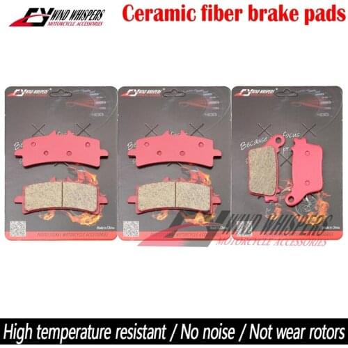 Motorcycle Ceramic Front Rear Brake Pads For Kawasaki ZX 10R ZX-10R ZX10R (ZX1000) 2016-2019 ZX 10R SE Ninja 2018-2019