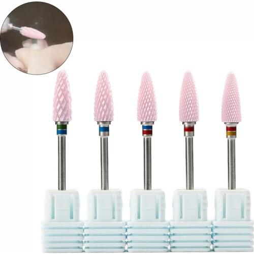 Ceramic 3/32'' Cutter for Manicure Pink Nail Drill Bits Electric Apparatus for Manicure Machine Accessoires Nail Art Tools Bits