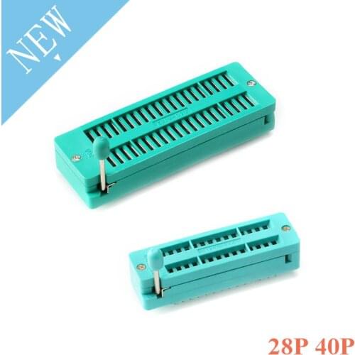 28P 40P Multi-function Universal Integrated Circuit IC Socket 28 Pin 40 Pin ZIF ZIP DIP IC Test Tester Board Socket