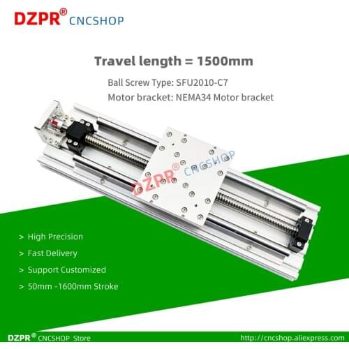 1500mm Linear Actuator Precision module SFU2010 ballscrews Precision workstations for CNC Router aixs