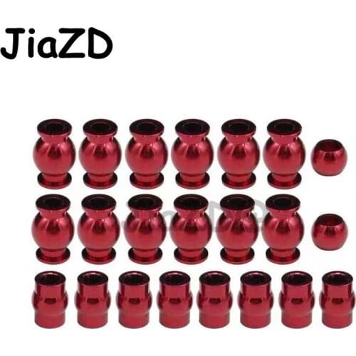 Hot Racing Complete 22 Pieces Aluminum Pivot Ball Set for Arrma 1/10 4x4 Granite Mega