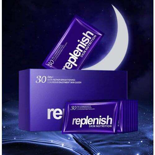 Renew Serum 2ml X 30 Packs Face Night Serum Hyaluronic Acid Essence Replenish Reapir Daytime Damage Brighten Skin Moisturizing