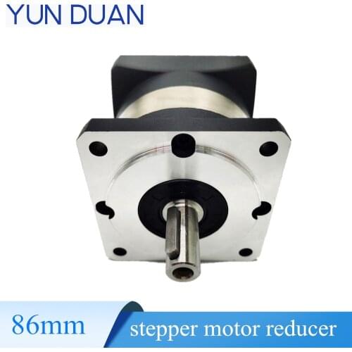 Stepper motor Nema 34 planetary reducer ratio 4, 5, 7, 10, 20 Shaft 14mm, 20-40arcmin spur gear box for 86mm motor