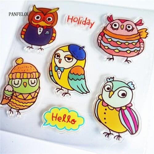 PANFELOU Petowlish Transparent Silicone Rubber Clear Stamps cartoon for Scrapbooking/DIY Easter wedding album