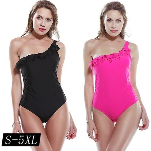 Plus Size S-5XL One piece Swimwear Women Ruffles Swimsuit Monokini Bikini Biquini Badpak Traje de bano Mujer Trikini Maillot