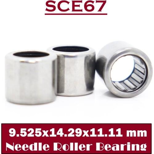 SCE67 Bearing 9.525*14.29*11.11 mm ( 5 PCS ) Drawn Cup needle Roller Bearings B67 BA67Z SCE 67 Bearing