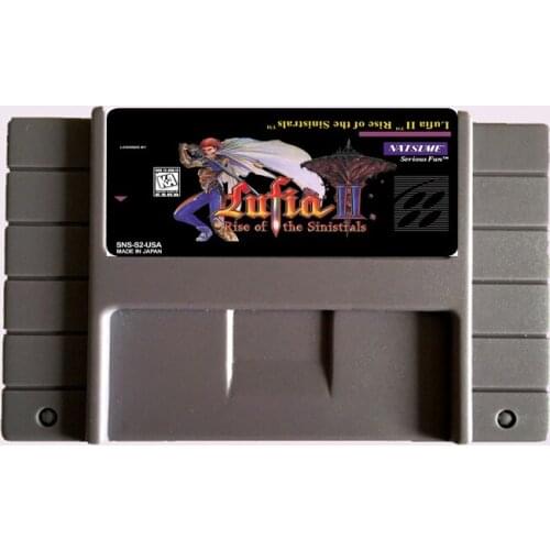 Save File Lufia 2 NTSC 16 Big Gray Game Card For USA Version Game Player