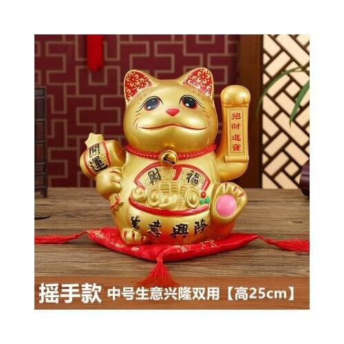 Golden retriever shakes hands and gives gifts to large size ceramic furnishings wealth electric deposit Piggy bank home wedding